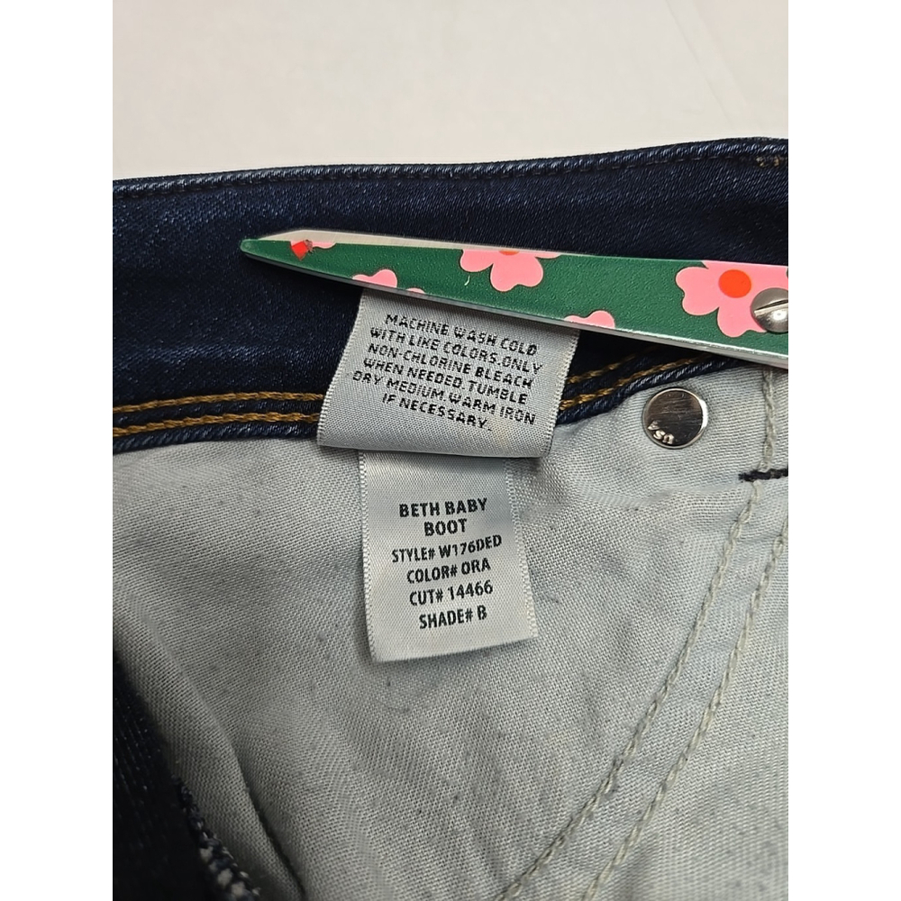 Hudson Beth Baby Boot Jeans Size 30 Stretch Denim Low Rise Bootcut Blue - Picture 7 of 11